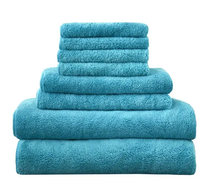 8 шт полиэстер нейлон быстросохнущее полотенце набор полотенца для рук и волос