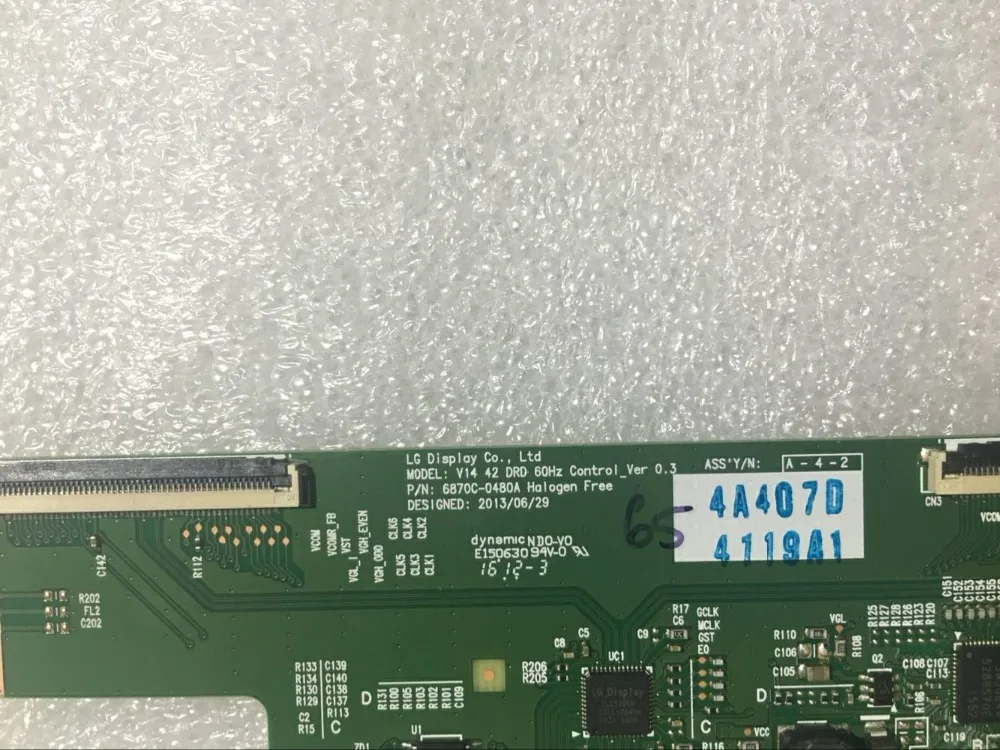 100% Новый оригинальный 6870C 0480A t con V14 42 DRD 60Hz Control_Ver 0 3 0480A|ЖК-экраны и панели для