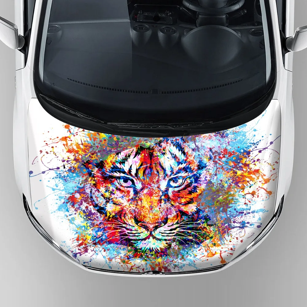 Новая наклейка с изображением тигра виниловая Автомобильная обертка защитная