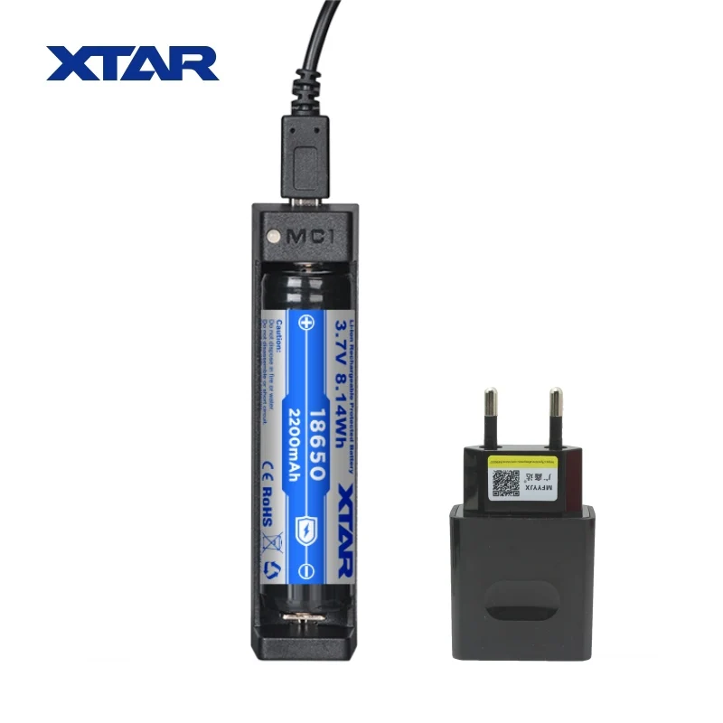 Оригинальный XTAR MC1 USB cargador de bateria liio inteligente para 18650 14500 14650 17670 10440 18700 18350 18500 25500