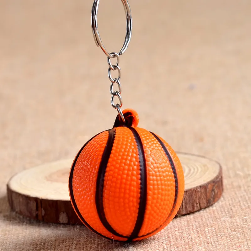 Дешевые баскетбольные полиуретановые брелки модные спортивные для ключей