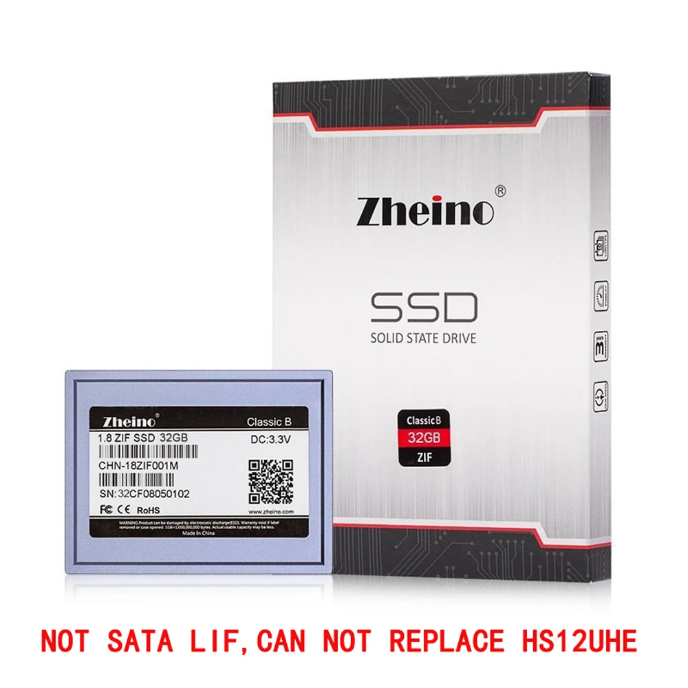 Zheino 1,8 дюйма/5 мм CE/ZIF 32 Гб SSD(2D MLC не TLC) для Dell D420 D430/MacBook Air 1st A1237/hp Mini 1000 2710 P/Toshiba2410 и т. Д