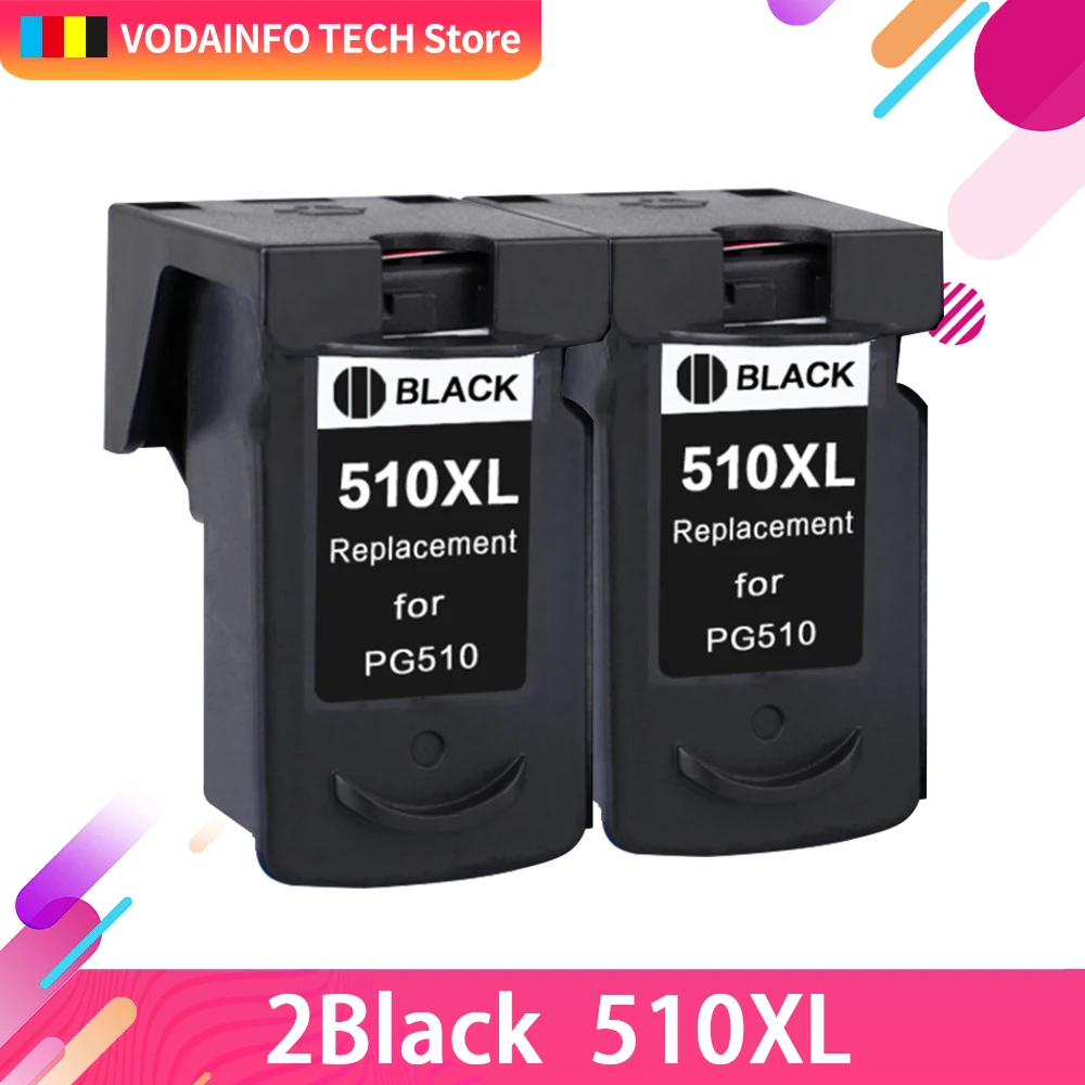 2 BK QSY Радуга совместимый картридж Замена для Canon PG-510 CL-511 PG510 CL511 PG 510 CL 511 для Pixma MP240 250 MP260 - Цвет: 2 BK