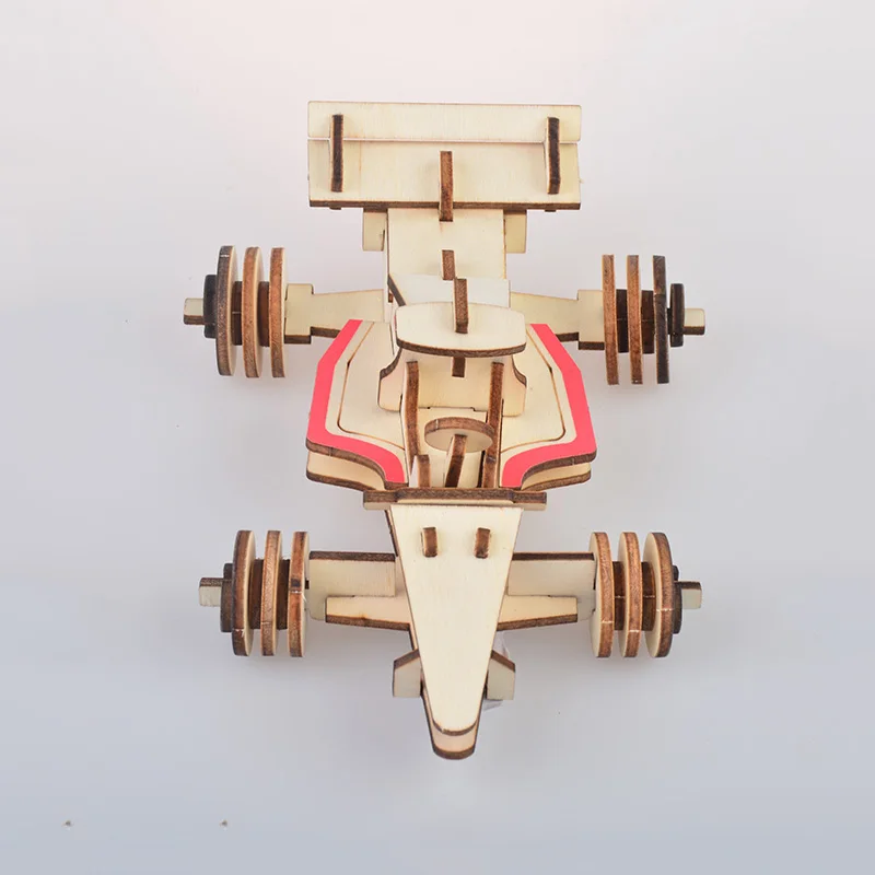Формула гоночная игрушка для мальчиков DIY деревянная 3D модель игрушки детей hobi