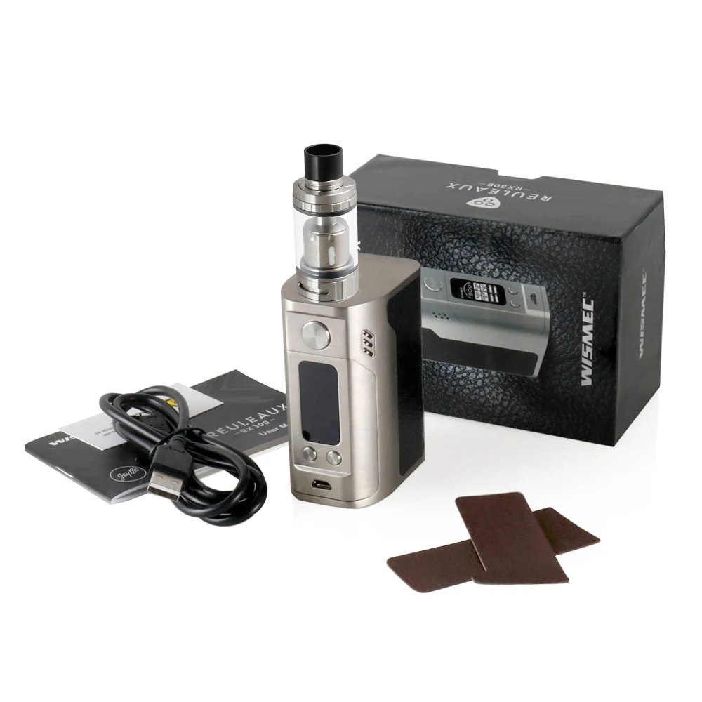 Оригинальный Wismec RX300 мод коробка + Melo RT 25 бак 4 5 мл углеродное волокно 18650 батарея