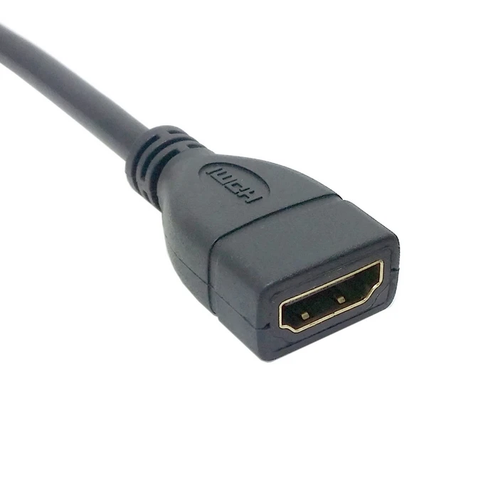 Вниз угловой 90 градусный разъем HDMI 1 4 с Ethernet & 3D Тип A штекер гнездо Удлинительный