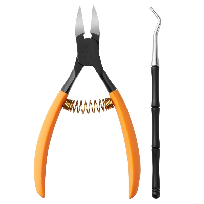 Кусачки для кутикулы и ногтей с резиновой ручкой инструмент ухода за ногтями из