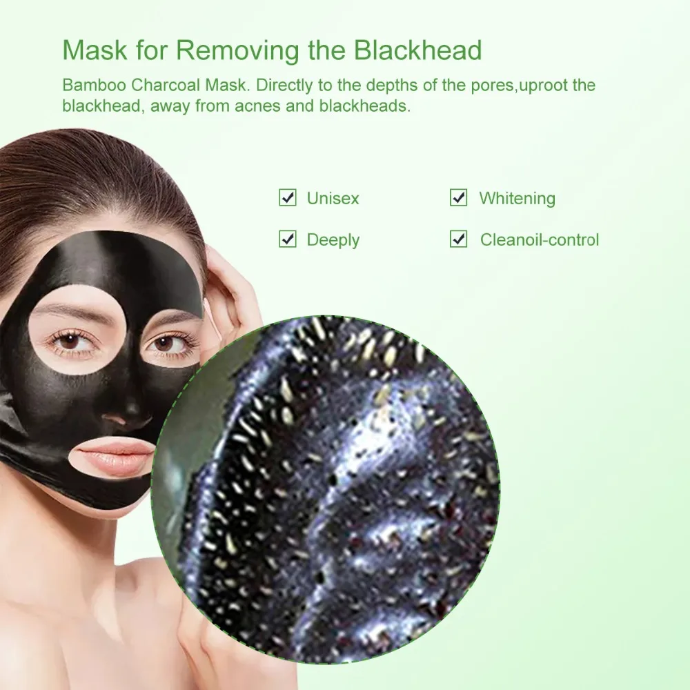 Черноголовых Care Pack бамбуковый уголь упаковки активированного угля Нос Remover маска