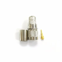 new arrivals 1pc tnc male plug rf coax connector crimp rg8rg213lmr400 cable straight nickelplated