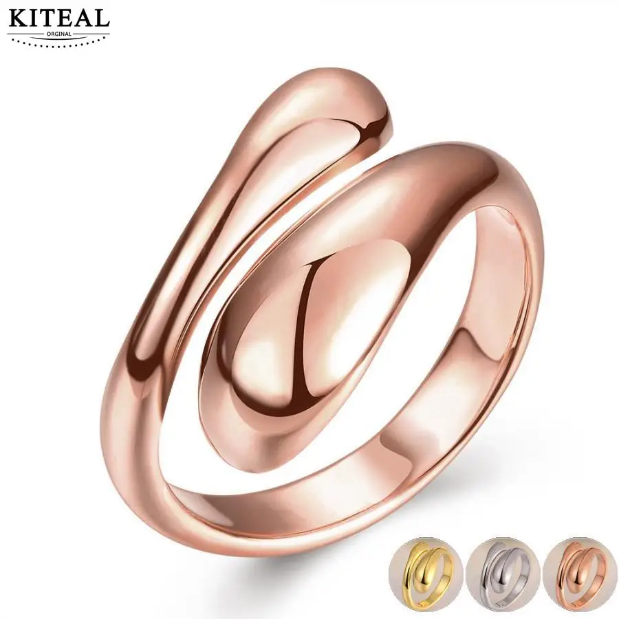 Kiteal серебряное/золотое/розовое золото цветное изменяемое кольцо forever love для