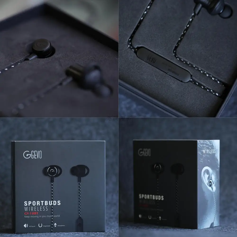 GEVO GV18-BT беспроводные Bluetooth наушники устойчивые к поту магнитные стерео ушные