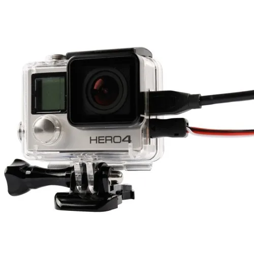Защитный чехол с каркасом GoPro Hero 4/3 + боковое открытие AV USB HDMI кабель объективом для