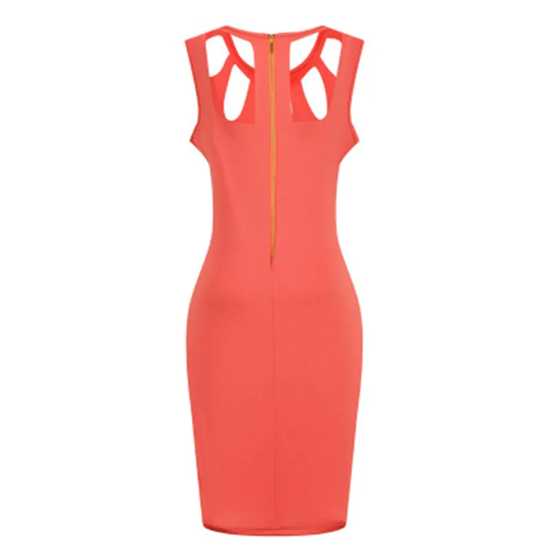 Европейское и американское облегающее платье высокое качество круглый вырез без