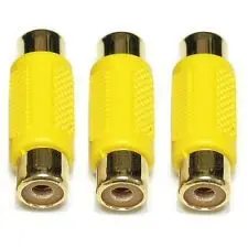 100 шт. прямой RCA гнездовой разъем AV кабель joiner муфта Аудио-видео | Обустройство