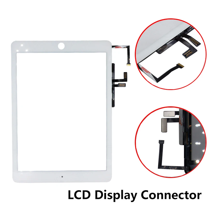 Новая сенсорная oem-панель экран дисплея с наклейками для iPad Air сенсорный экран дигитайзер внешнее стекло для iPad 5 черный и белый
