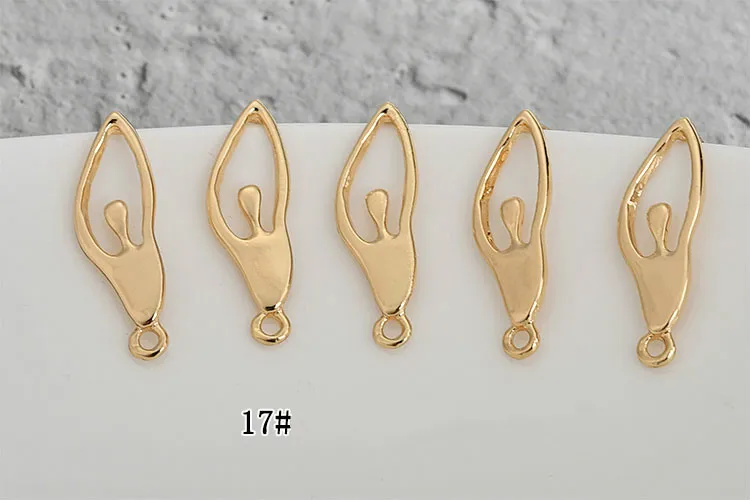 Сплав медицинская стальная игла балетная девушка прессованная тисненая эллипса