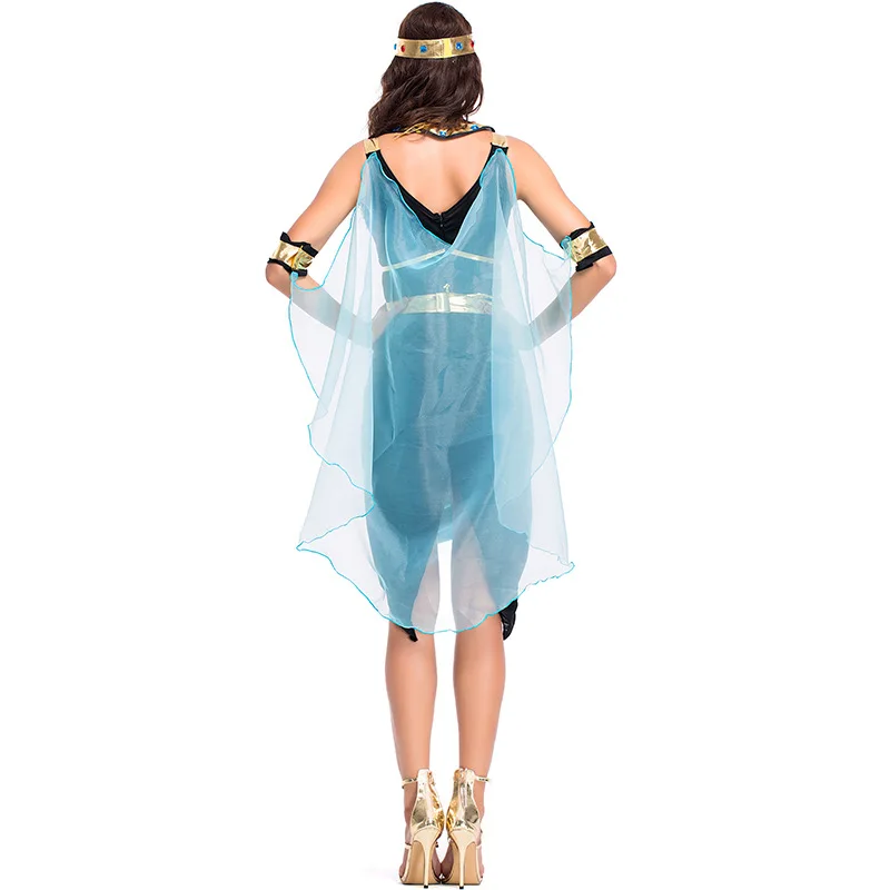 

Hot Sell Adult Women Cleopatra Costume Sexy Queen Of The Nile Egyptian Cleopatra costume for Halloween Fancy-Dress
