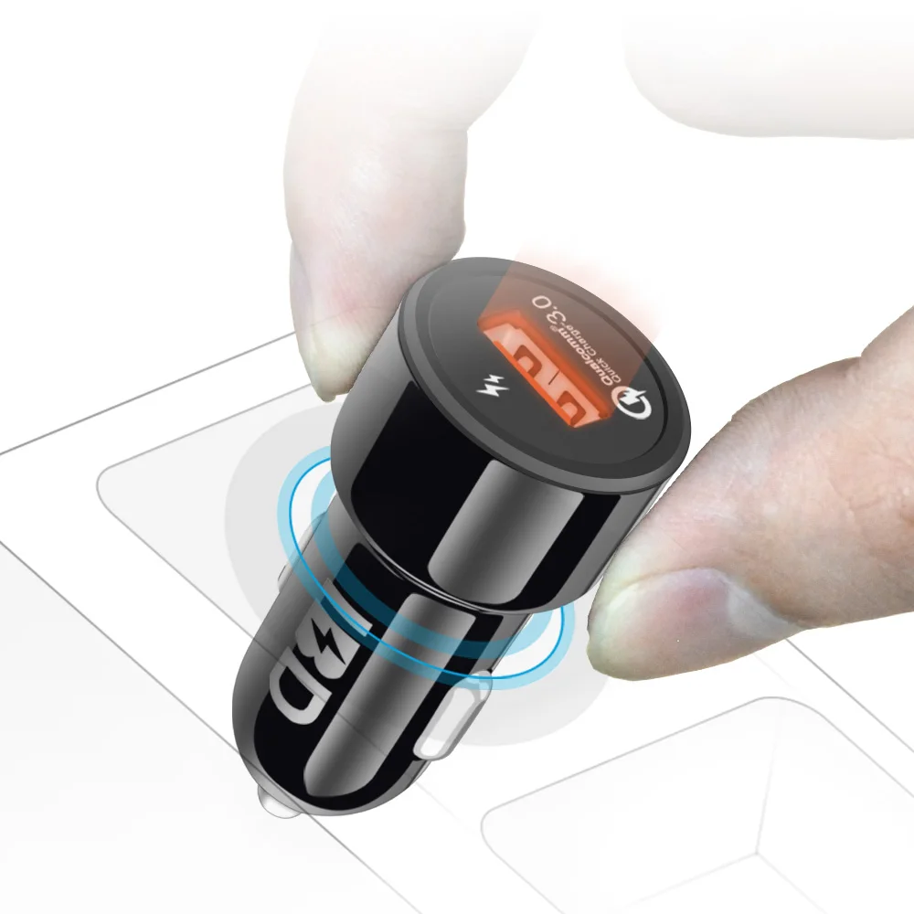 Акция USB 3 0 Автомобильное зарядное устройство Быстрая зарядка для мобильного