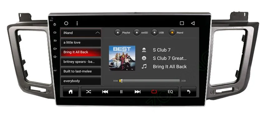 10,2 дюймов 2.5D Octa 8 Core 2G+ 32G Автомобильный dvd-плеер на основе Android для Toyota RAV4 для Toyota Previa RAV 4 RAV-4 2012- Авто gps навигации радио BT