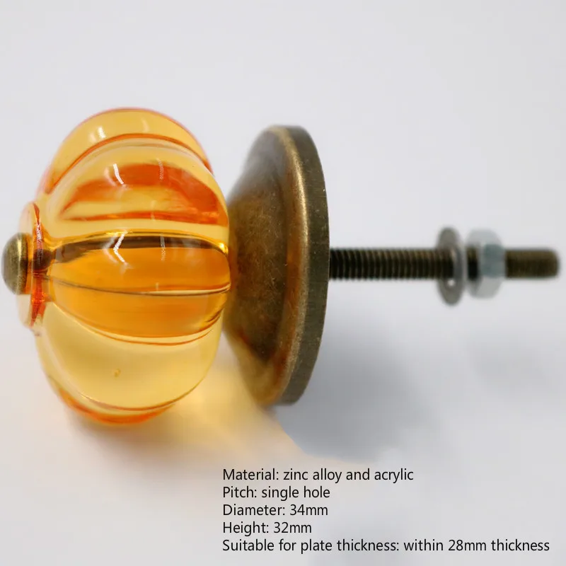 1 шт. пасторальный кантри американский ретро цвет прозрачный кристалл акрил