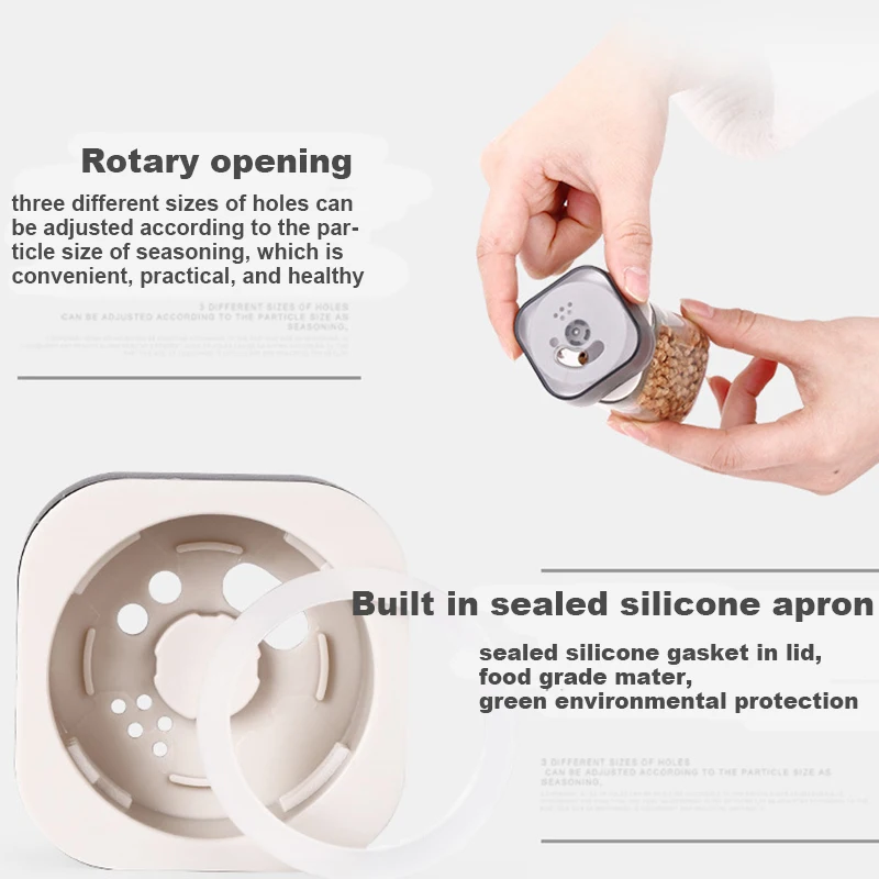 Лидер продаж 1 комплект Стекло банка для специй приправы коробка соли сахара