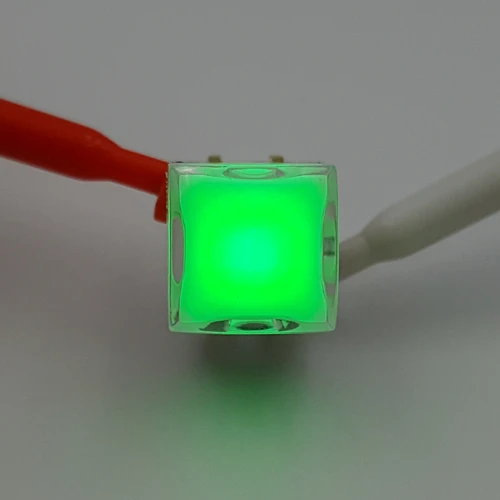 Зеленый Honyone TS26 серия квадрат с светодиодный Мгновенный SPST PCB Мини кнопочный тактовый переключатель - Цвет: Зеленый