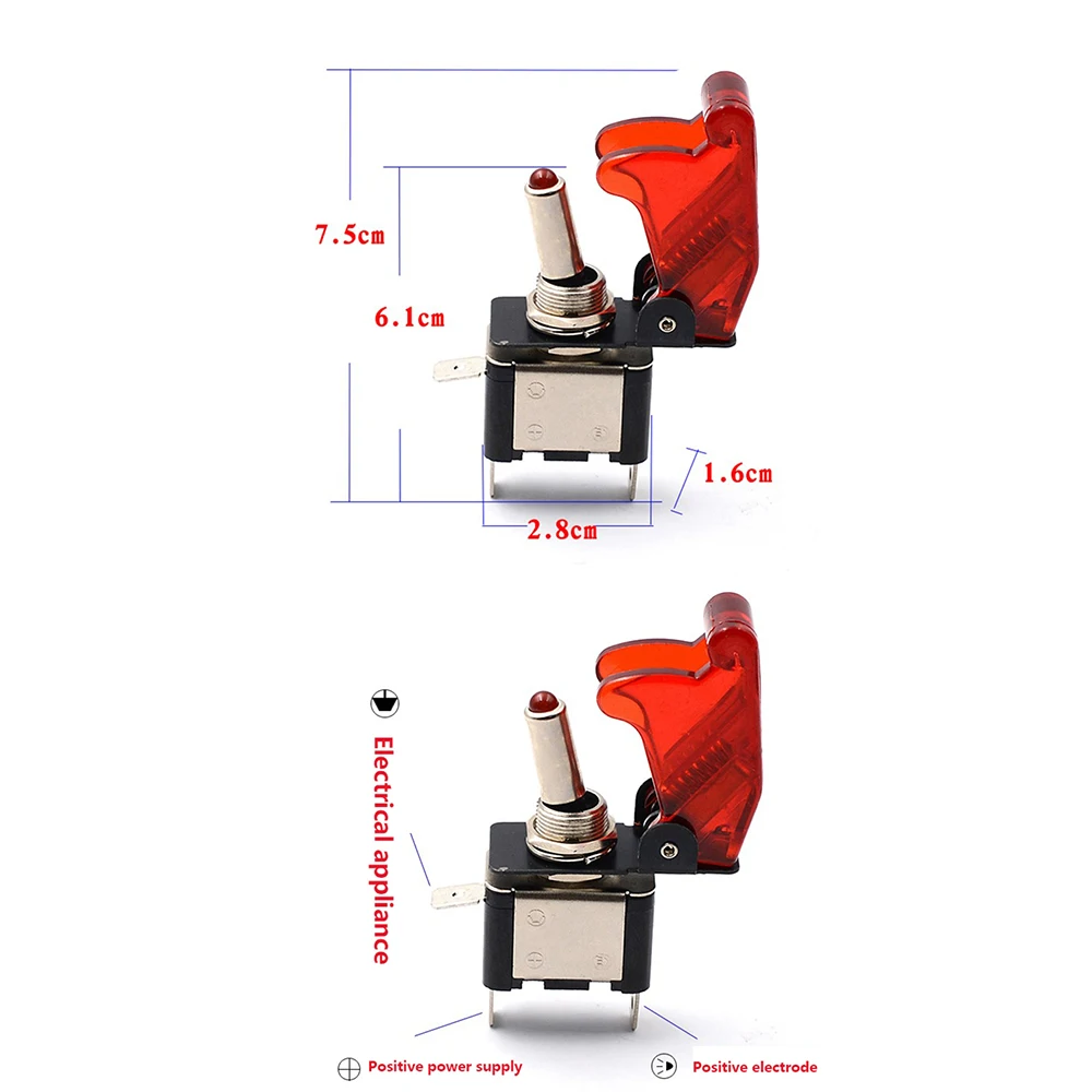 1 шт. автомобильный Грузовик Светодиодный переключатель с подсветкой 20 А 12 в