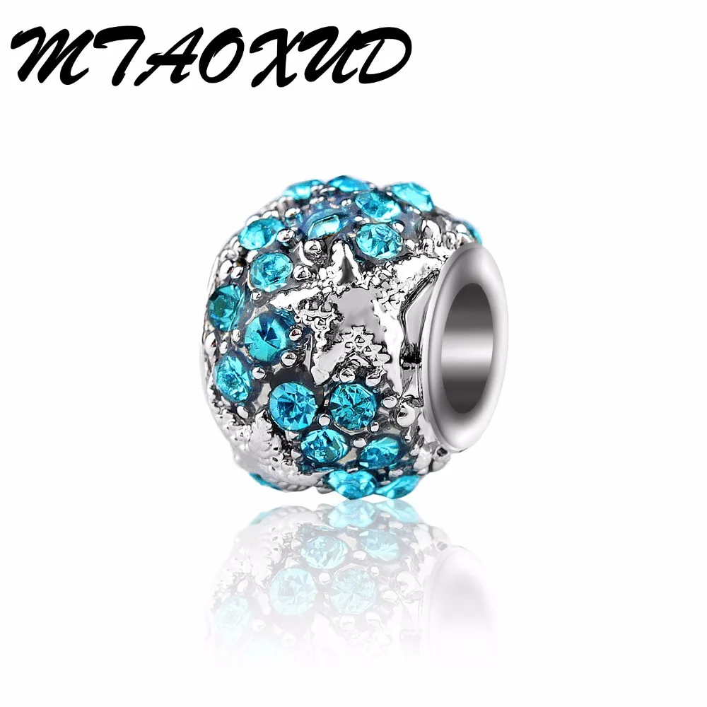 Новейшие синие Звездные бусины Стразы розовое сердце подвески для DIY ожерелья