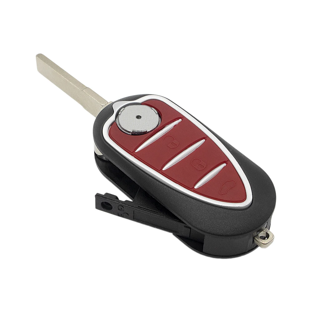 Чехол книжка WhatsKey с 3 кнопками для автомобильного ключа Alfa Romeo Mito Giulietta GT 147 156 159