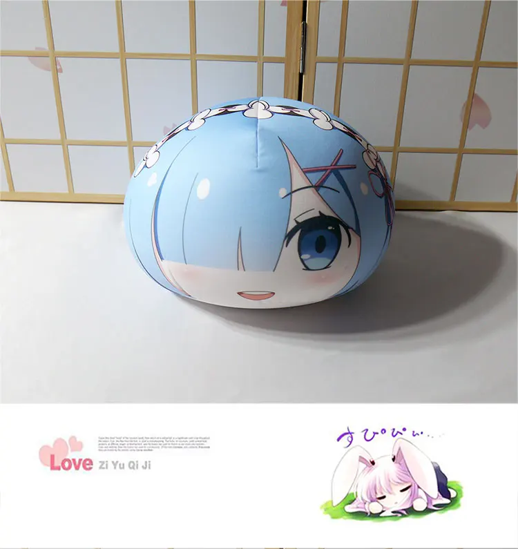 Новая жизнь в другом мире от нулевого игрушечного рисунка Подушка amime Rem Ram Плюшевая Кукла Косплей милая мягкая подушка 26 см