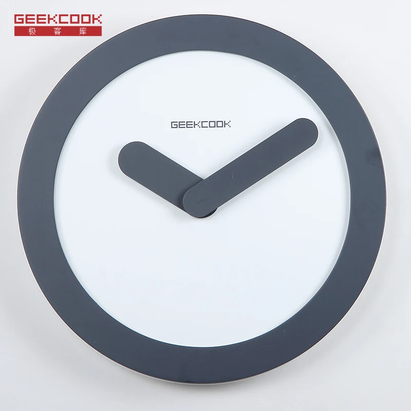 Geekcook 12 дюймовые настенные часы Zero theme простые не отражающие деревянные модные