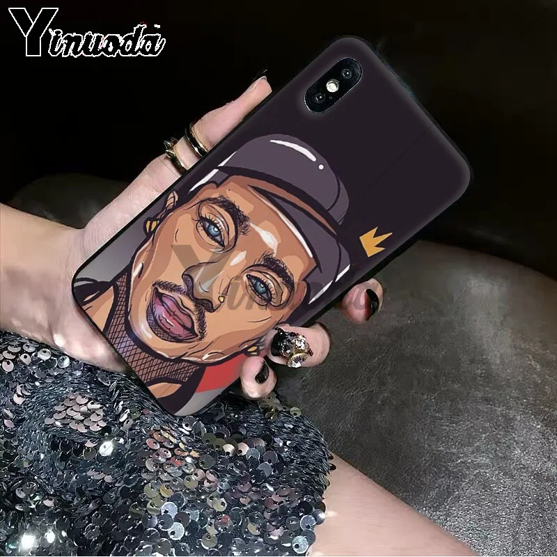11pro MAX 2Pac Tupac Amaru Shakur Мягкий Силиконовый ТПУ чехол для телефона iPhone 6S 6plus 7 7plus 8 8Plus X Xs