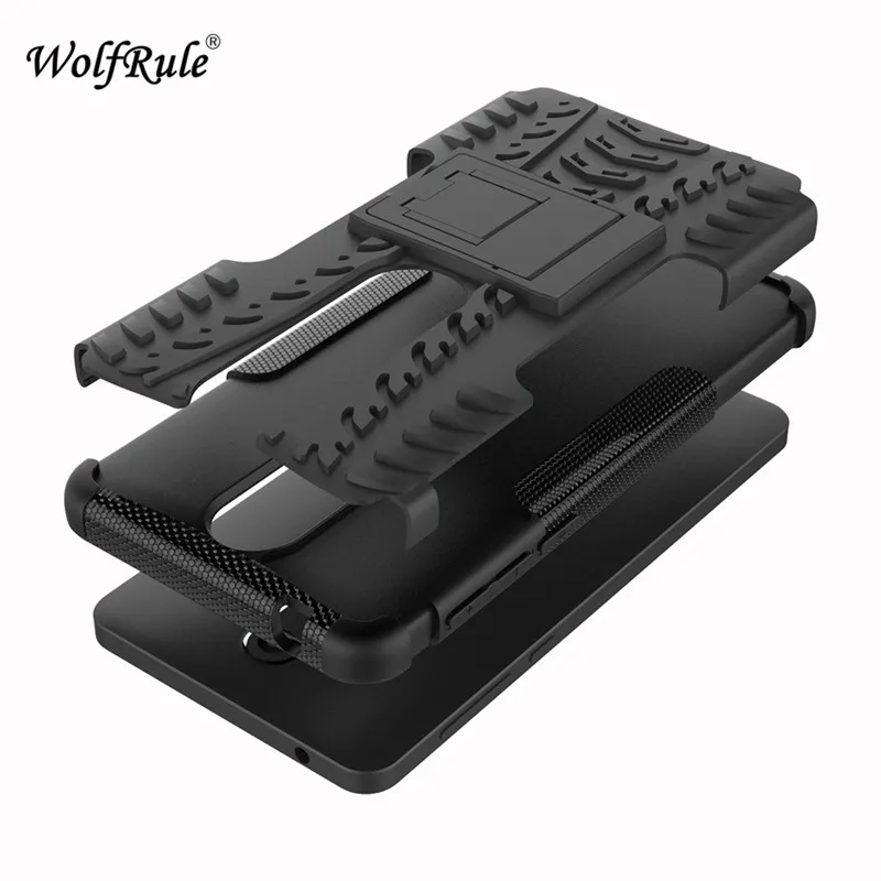 Чехол wolfrole для Nokia 6 2018 двухслойный защитный чехол силиконовый Fundas 5 5&quot|Бамперы| |