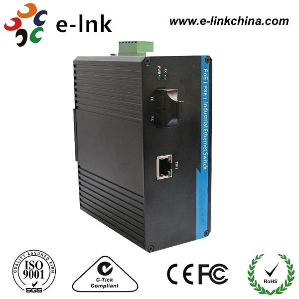 

10/100 Мбит/с, IEEE802.3at, POE + Мощность: 25,5 Вт, SM двойное волокно, 20 км, Промышленный Коммутатор Ethernet PoE