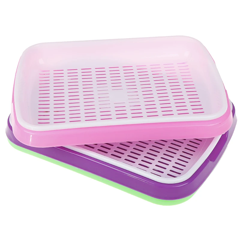 Hydroponics Seed Germination Tray Seedling Sprout Plate Grow Nursery Pots Vegetable Pot Plastic | Дом и сад