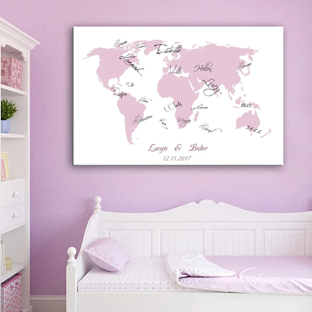 Гость Подпись подарок для свадебной вечеринки холст подписание доска живописи