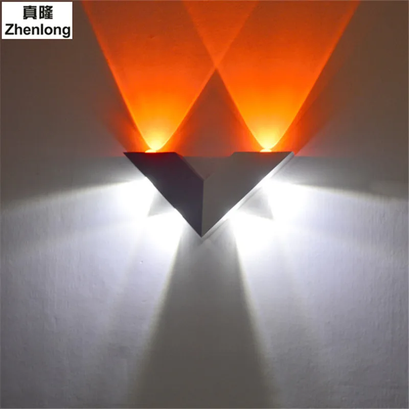 6W AC220V Modern Minimalist LED Triangular Wall Lamp Children Room Light Creative Hotel Bar KTV Effect | Лампы и освещение