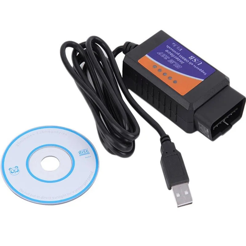 TUAO мини ELM327 1.5A USB OBD2/OBDII Code Reader автомобиля диагностический инструмент сканер
