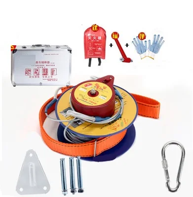 85M--100M High-rise escape retarder fire emergency self-rescue safety rope aviation steel rigging hardware | Автомобили и