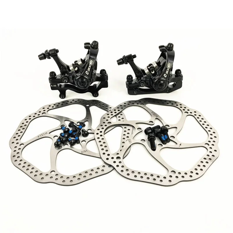 1 pair Disc160 160 ZOOM велосипедный дисковый тормоз из алюминиевого сплава F160 R160 Горная дорога MTB велосипед механический суппорт Дисковые Тормоза Велоспорт двойной тормоз - Цвет: 1 pair Disc160 160