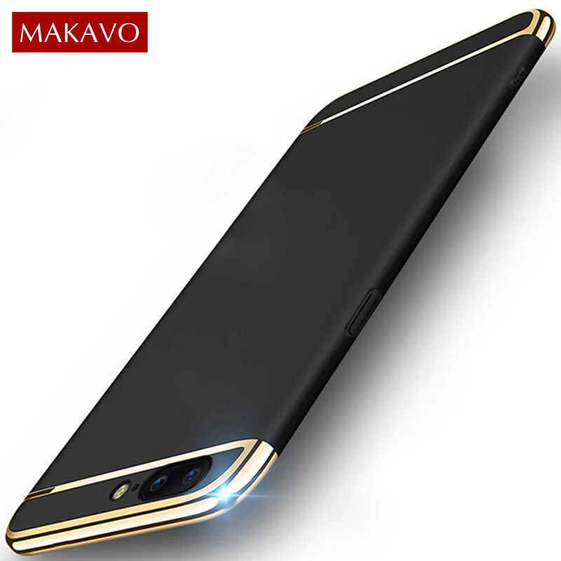 Makavo чехол для OnePlus 5 Чехол 3in1 Роскошные Покрытие Матовая Жесткий Корпус телефон