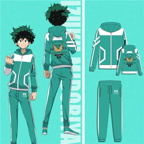 Suit Boku no Hero Academy My Hero Academy костюмы для косплея Midoriya izku Bakugou Katsuki Todoroki толстовки брюки куртки пальто костюм - Цвет: Suit