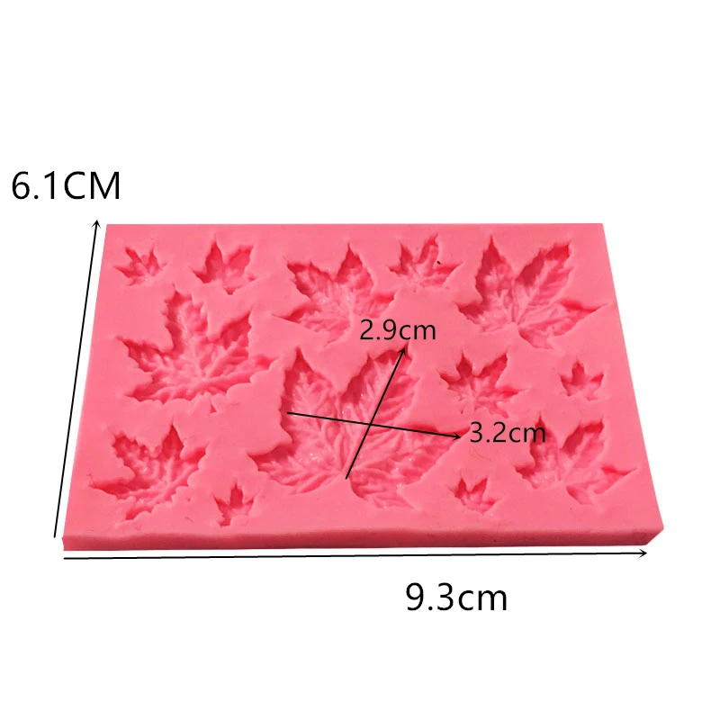 Aomily кухонная форма для конфет помадки кленовых листьев силиконовая украшения