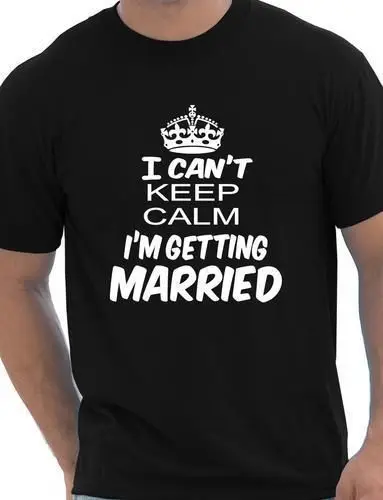 Keep Calm I'm probleed Funny Mens T Shirt Размер Повседневная принтованная футболка Забавные