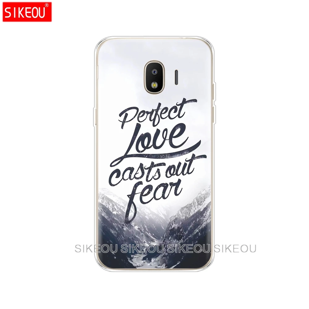 Силиконовый чехол для телефона Samsung Galaxy J3 J5 J7 2017 J330 J530 J730 PRO j2 2018 Библейский стих