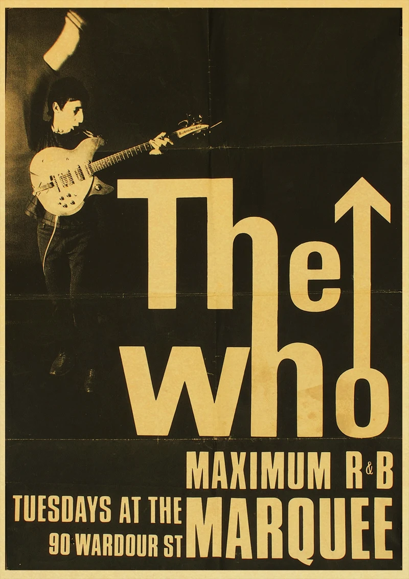 The who rock band музыкальные плакаты домашнее украшение Стены крафт-бумага плакат настенная живопись плакат - Цвет: D72