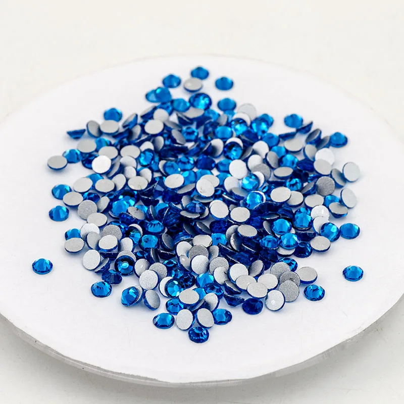 Женские Капри с синей плоской задней стороной разы без горячей фиксации