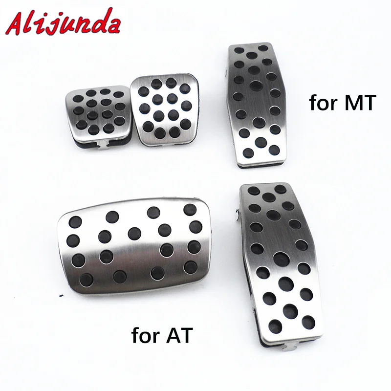 Алихунда Автомобильная металлическая педаль из нержавеющей стали