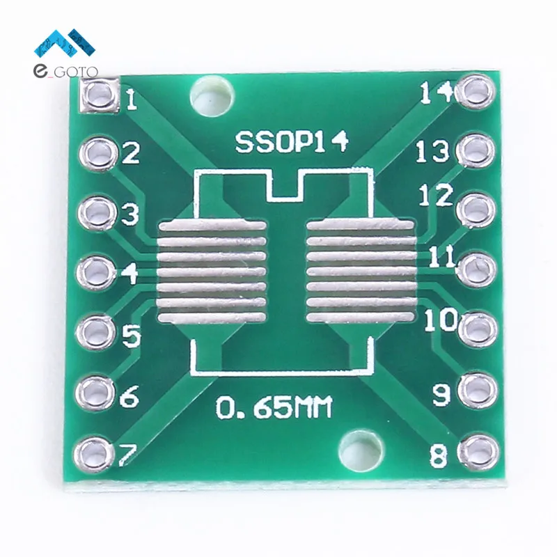 50 шт. SOP14 SSOP14 TSSOP14 к DIP14 Булавки SMD DIP адаптер 0.65 мм/1.27 мм 2.54 Шаг печатной платы