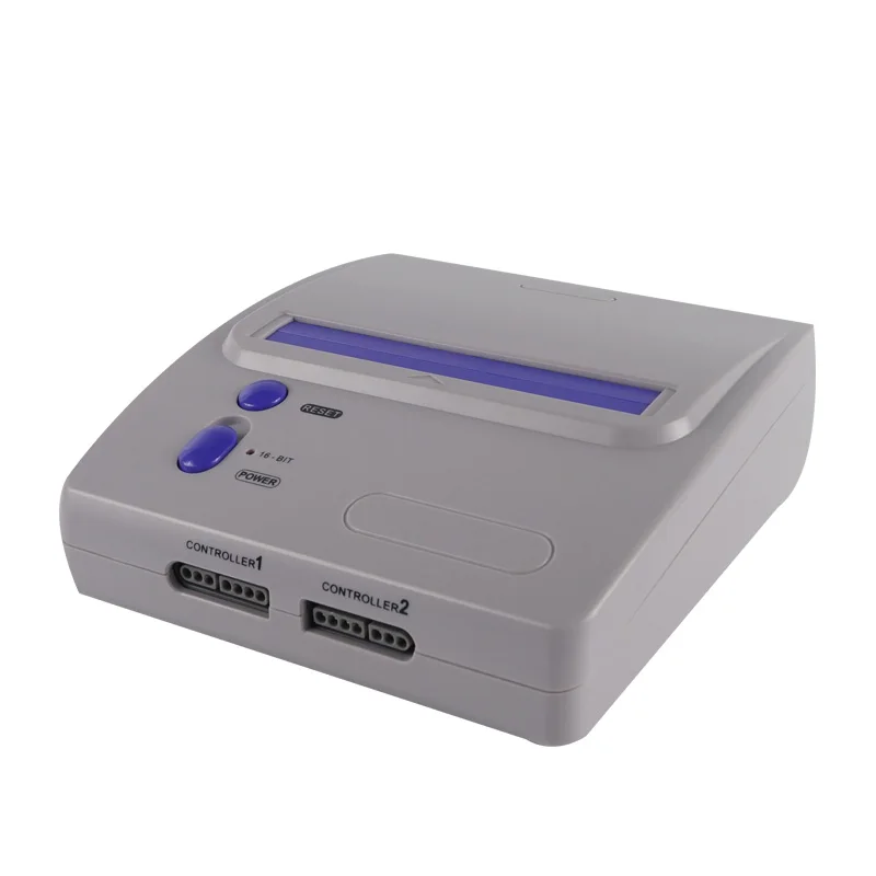 ТВ Видео игровая консоль для 16 битных игр Snes с двумя Проводные джойстики S Video & NTSC